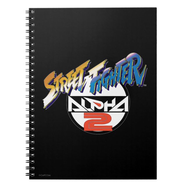 Street Fighter Alpha 2 Logo Notebook (Front)