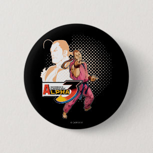 Street Fighter Alpha 3 Dan 2 Inch Round Button