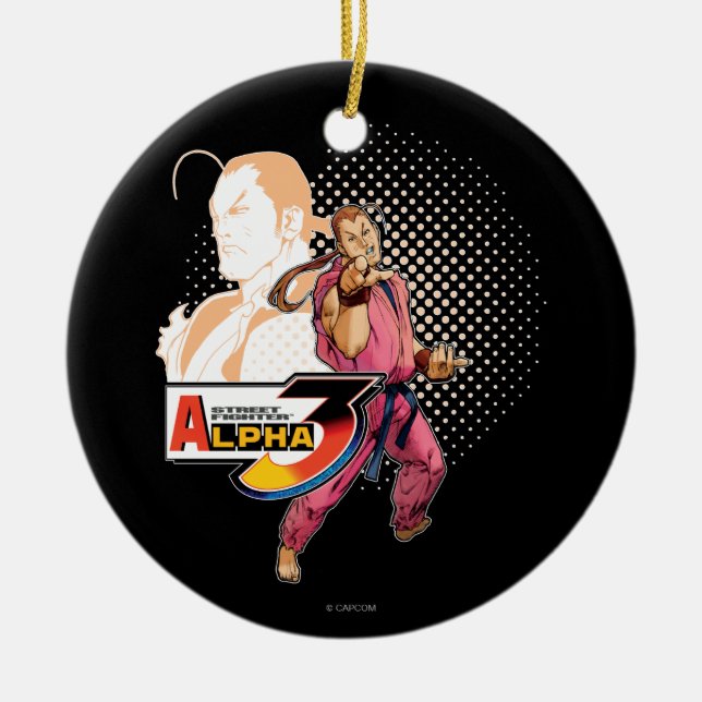 Street Fighter Alpha 3 Dan Ceramic Ornament (Front)