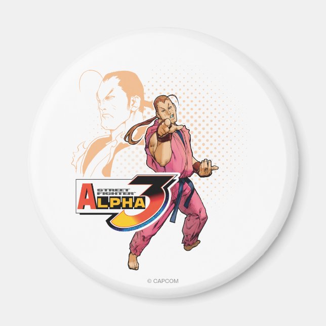 Street Fighter Alpha 3 Dan Magnet (Front)