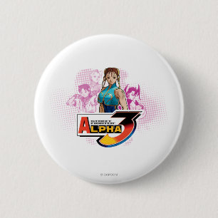 Street Fighter Alpha 3 Femme Fatale 2 Inch Round Button