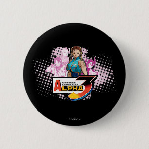 Street Fighter Alpha 3 Femme Fatale 2 Inch Round Button