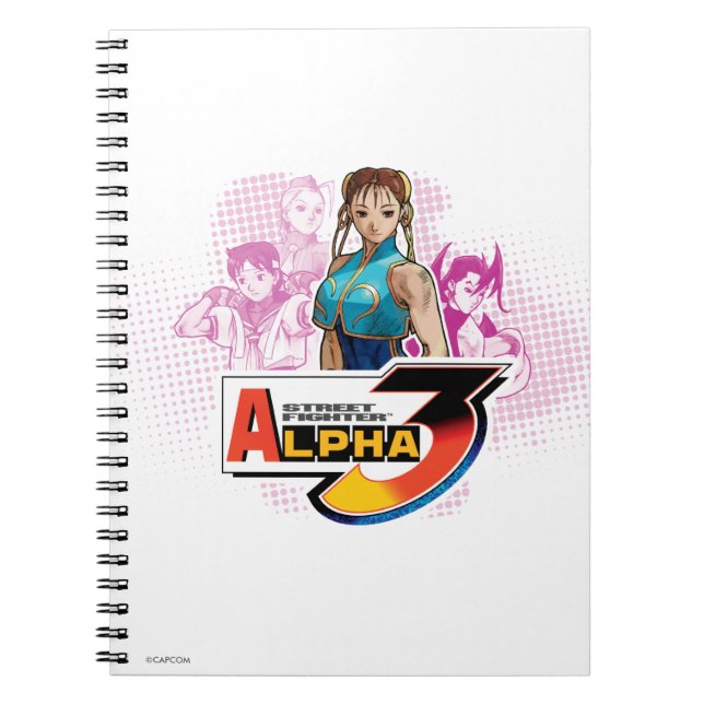 Street Fighter Alpha 3 Femme Fatale 2 Notebook (Front)