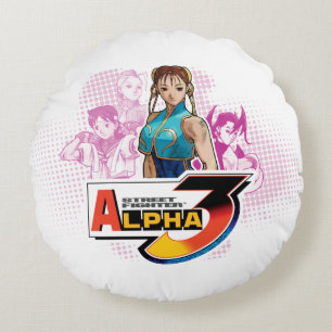 Street Fighter Alpha 3 Femme Fatale 2 Round Pillow
