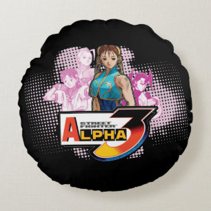 Street Fighter Alpha 3 Femme Fatale Round Pillow