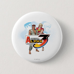 Street Fighter Alpha 3 Ken & Ryu 2 Inch Round Button