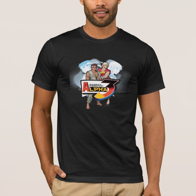 Street Fighter Alpha 3 Ken & Ryu T-Shirt (Front)
