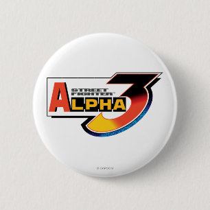 Street Fighter Alpha 3 Logo 2 Inch Round Button