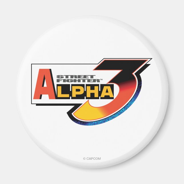 Street Fighter Alpha 3 Logo Magnet (Front)