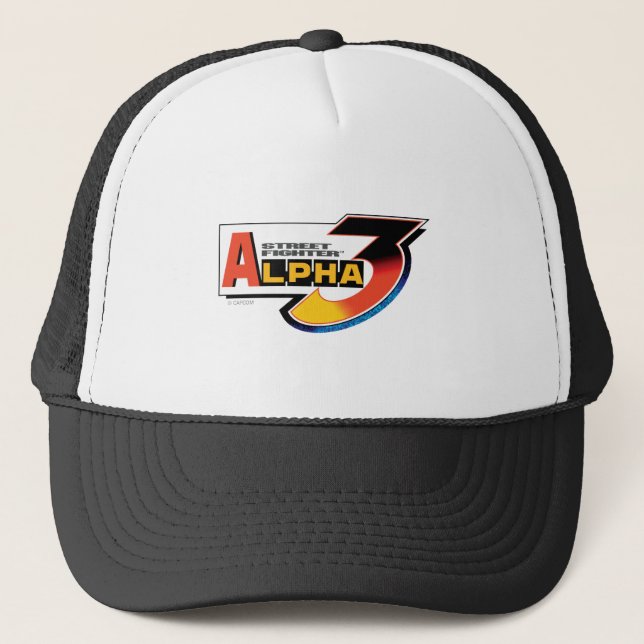 Street Fighter Alpha 3 Logo Trucker Hat (Front)