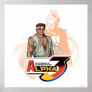 Street Fighter Alpha 3 Ryu & Akuma Poster