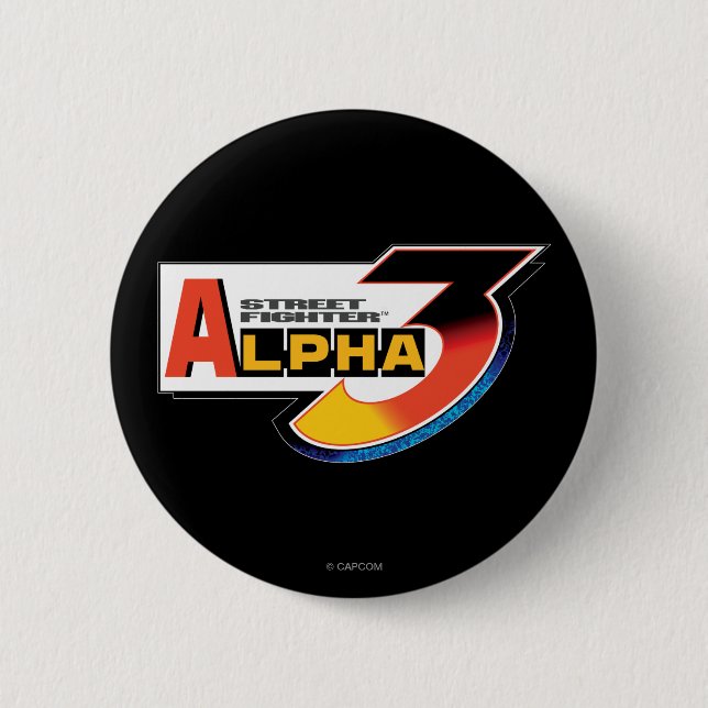 Street Fighter Alpha 3 Shadowloo 2 Inch Round Button (Front)