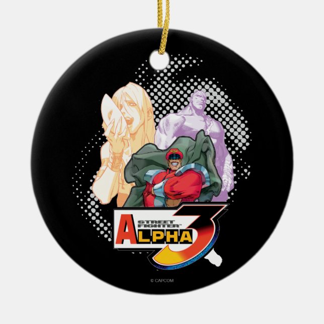 Street Fighter Alpha 3 Shadowloo Ceramic Ornament (Front)