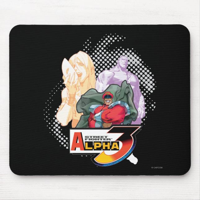 Street Fighter Alpha 3 Shadowloo Mouse Pad (Front)