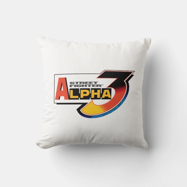 Street Fighter Alpha 3 Shadowloo Throw Pillow (Front)