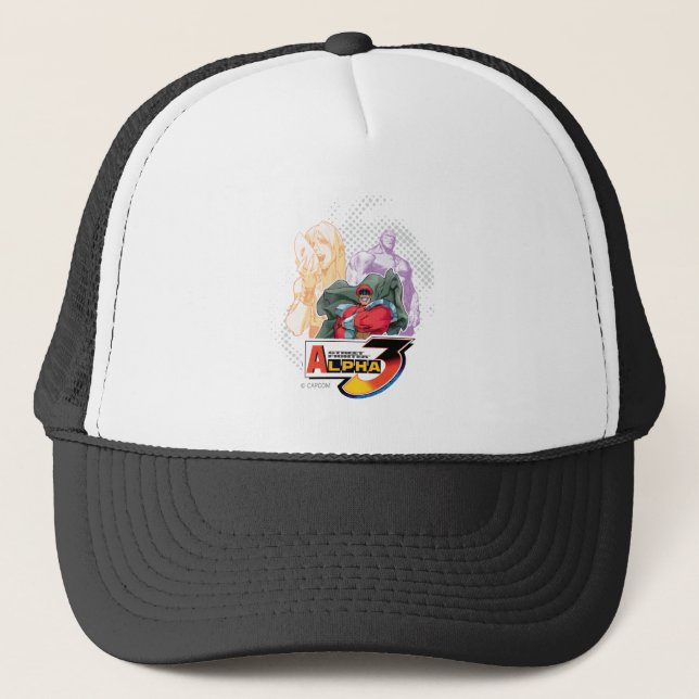 Street Fighter Alpha 3 Shadowloo Trucker Hat (Front)