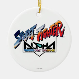 Street Fighter Alpha Logo Ceramic Ornament