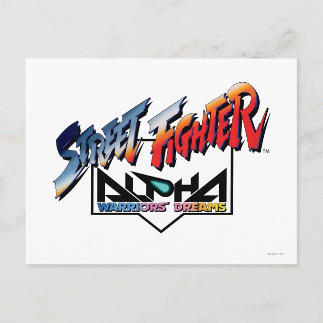 Street Fighter Alpha Logo Postcard (Front)