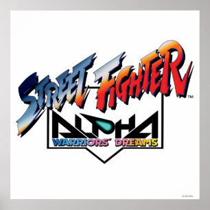 Street Fighter Alpha Logo Poster