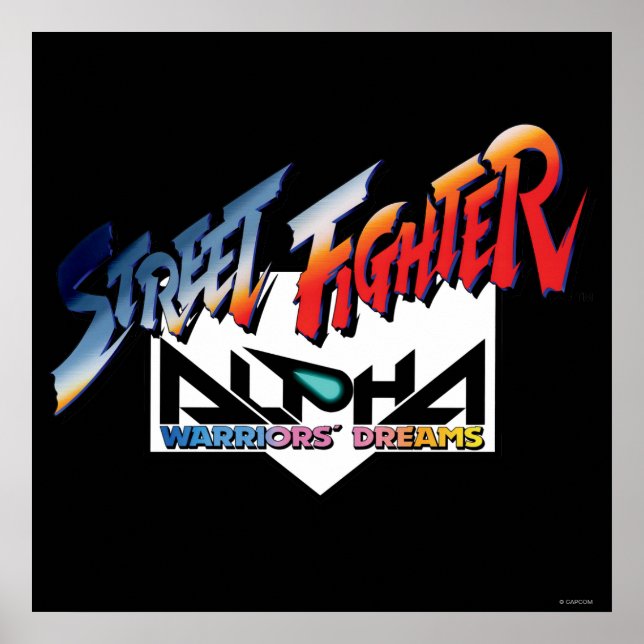 Street Fighter Alpha Logo Poster (Front)