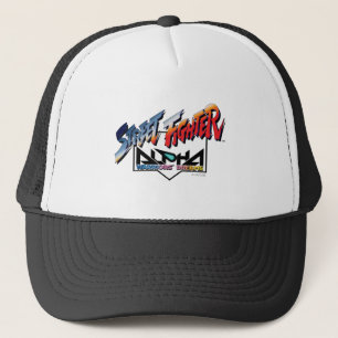 Street Fighter Alpha Logo Trucker Hat