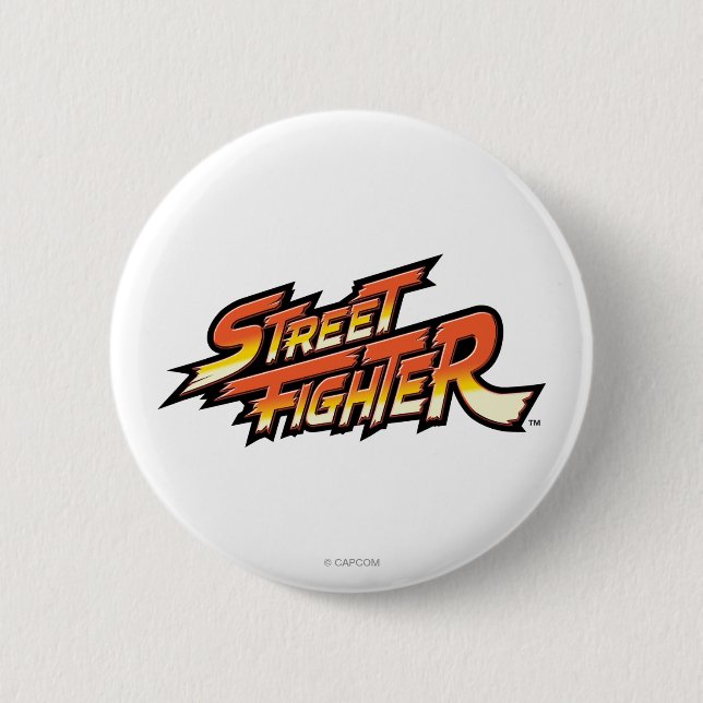 Street Fighter Brand Logo 2 Inch Round Button (Front)