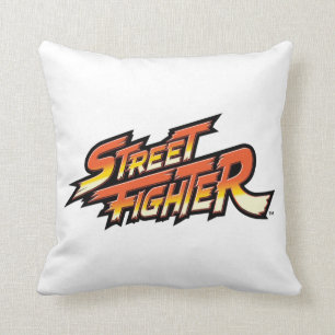 Street Fighter Brand Logo Throw Pillow