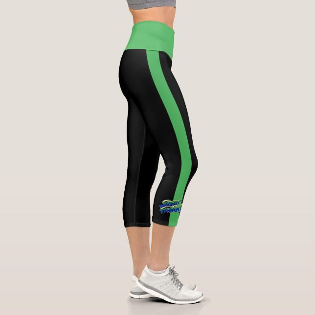 Street Fighter II' Logo Capri Leggings (Right)