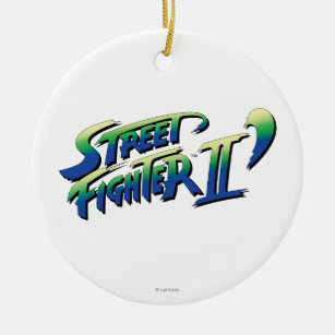 Street Fighter II' Logo Ceramic Ornament