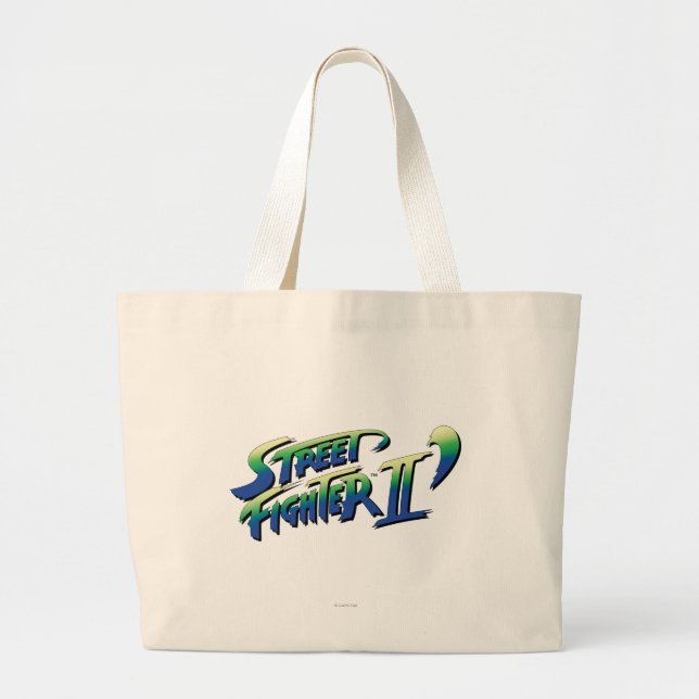 Street Fighter II' Logo Large Tote Bag (Front)