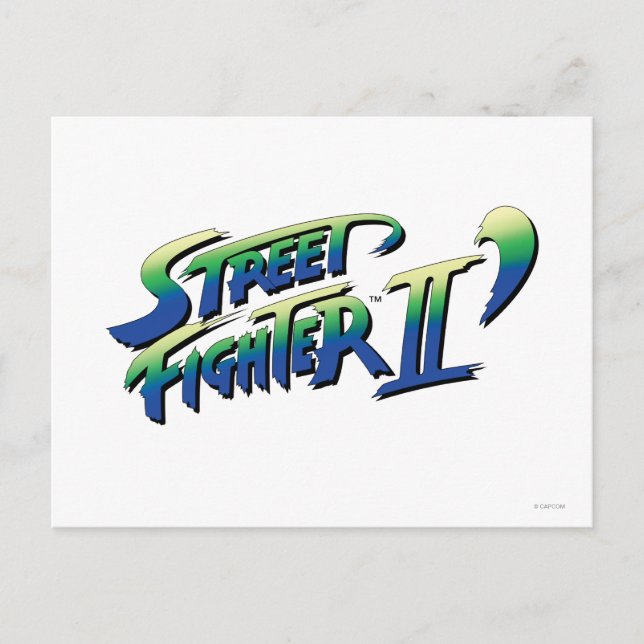 Street Fighter II' Logo Postcard (Front)