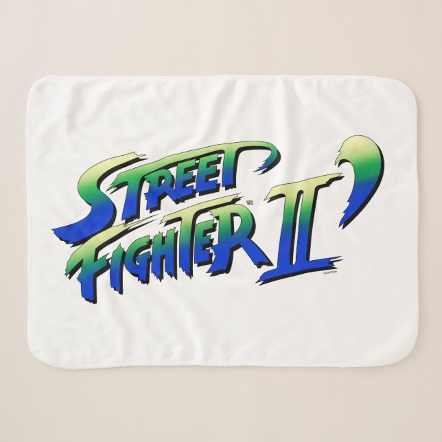 Street Fighter II' Logo Sherpa Blanket (Front (Horizontal))