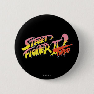 Street Fighter II Turbo 2 Inch Round Button