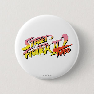 Street Fighter II Turbo 2 Inch Round Button
