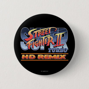 Street Fighter II Turbo HD Remix Logo 2 Inch Round Button