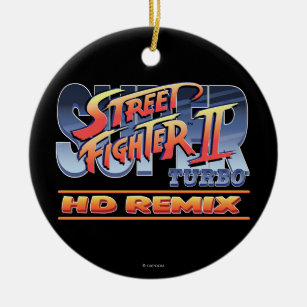Street Fighter II Turbo HD Remix Logo Ceramic Ornament