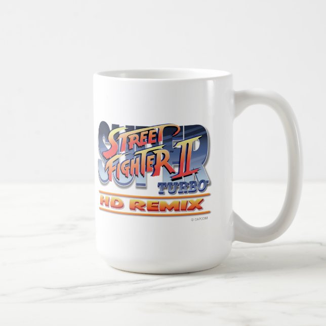 Street Fighter II Turbo HD Remix Logo Coffee Mug (Right)