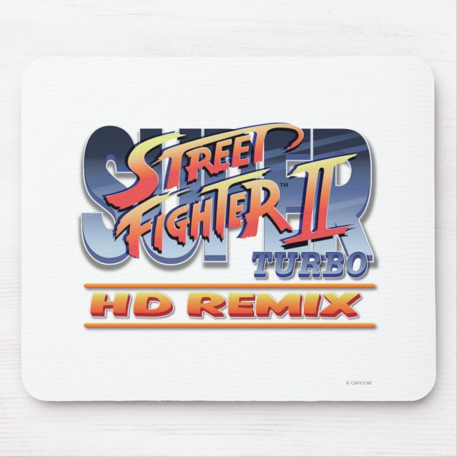 Street Fighter II Turbo HD Remix Logo Mouse Pad (Front)