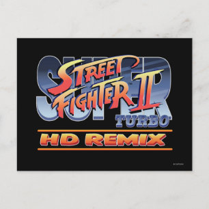 Street Fighter II Turbo HD Remix Logo Postcard