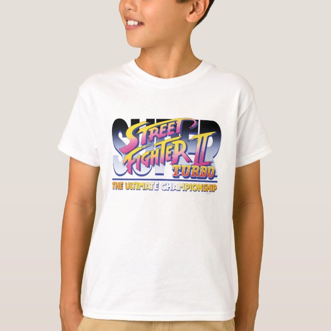 Street Fighter II Turbo UC Logo 2 T-Shirt (Front)