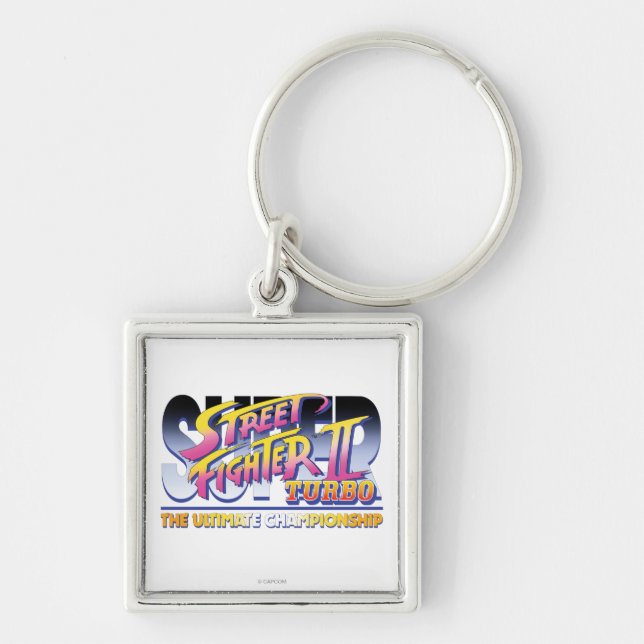 Street Fighter II Turbo UC Logo Keychain (Front)