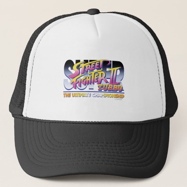 Street Fighter II Turbo UC Logo Trucker Hat (Front)