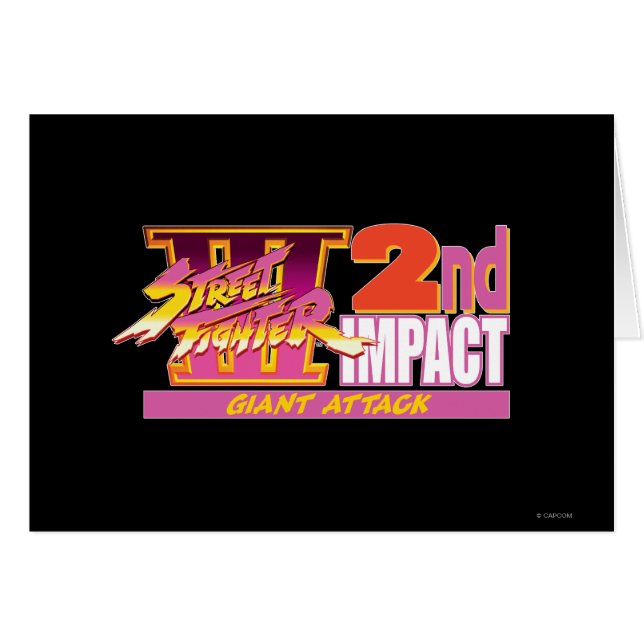 Street Fighter III 2nd Impact Logo (Front Horizontal)