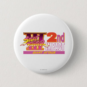 Street Fighter III 2nd Impact Logo 2 Inch Round Button