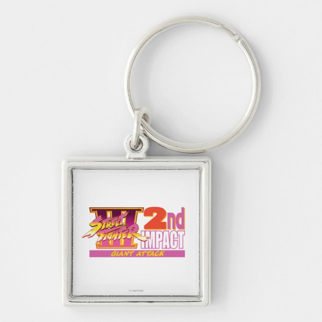 Street Fighter III 2nd Impact Logo Keychain (Front)