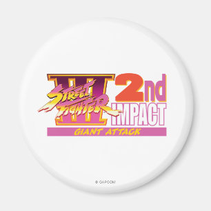 Street Fighter III 2nd Impact Logo Magnet