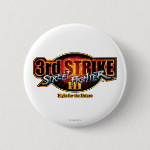 Street Fighter III 3rd Strike Logo 2 Inch Round Button
