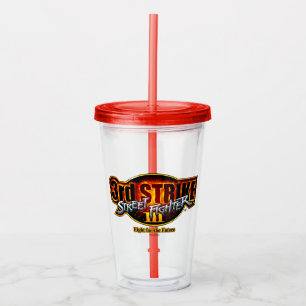 Street Fighter III 3rd Strike Logo Acrylic Tumbler
