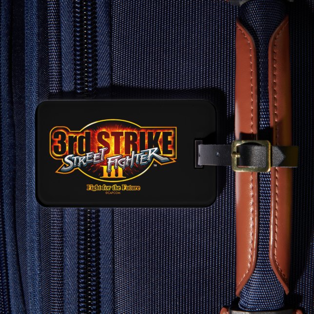 Street Fighter III 3rd Strike Logo Luggage Tag (Front Insitu 4)