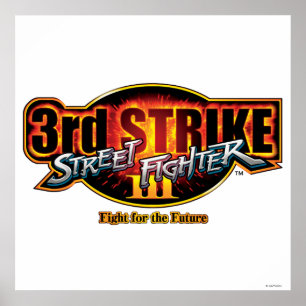 Street Fighter III 3rd Strike Logo Poster
